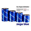 Thermotransferfolie schwarz - Qualität zega blue (Wachs...